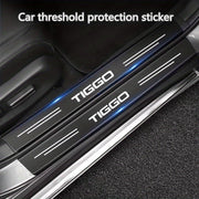 Car Door Trunk Protection Sticker Carbon Fiber Anti-Scratch Decal for SUVs