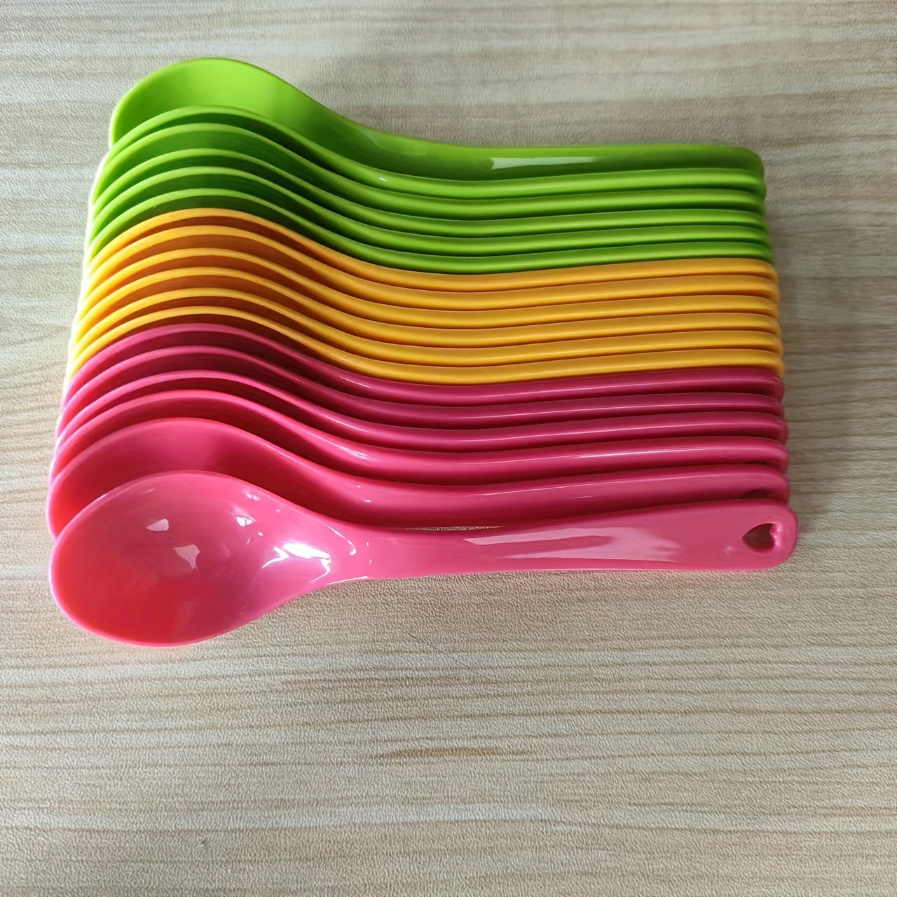 Multi-Purpose Plastic Spoon for Dining Coffee Sweets and Mixing Cocktails