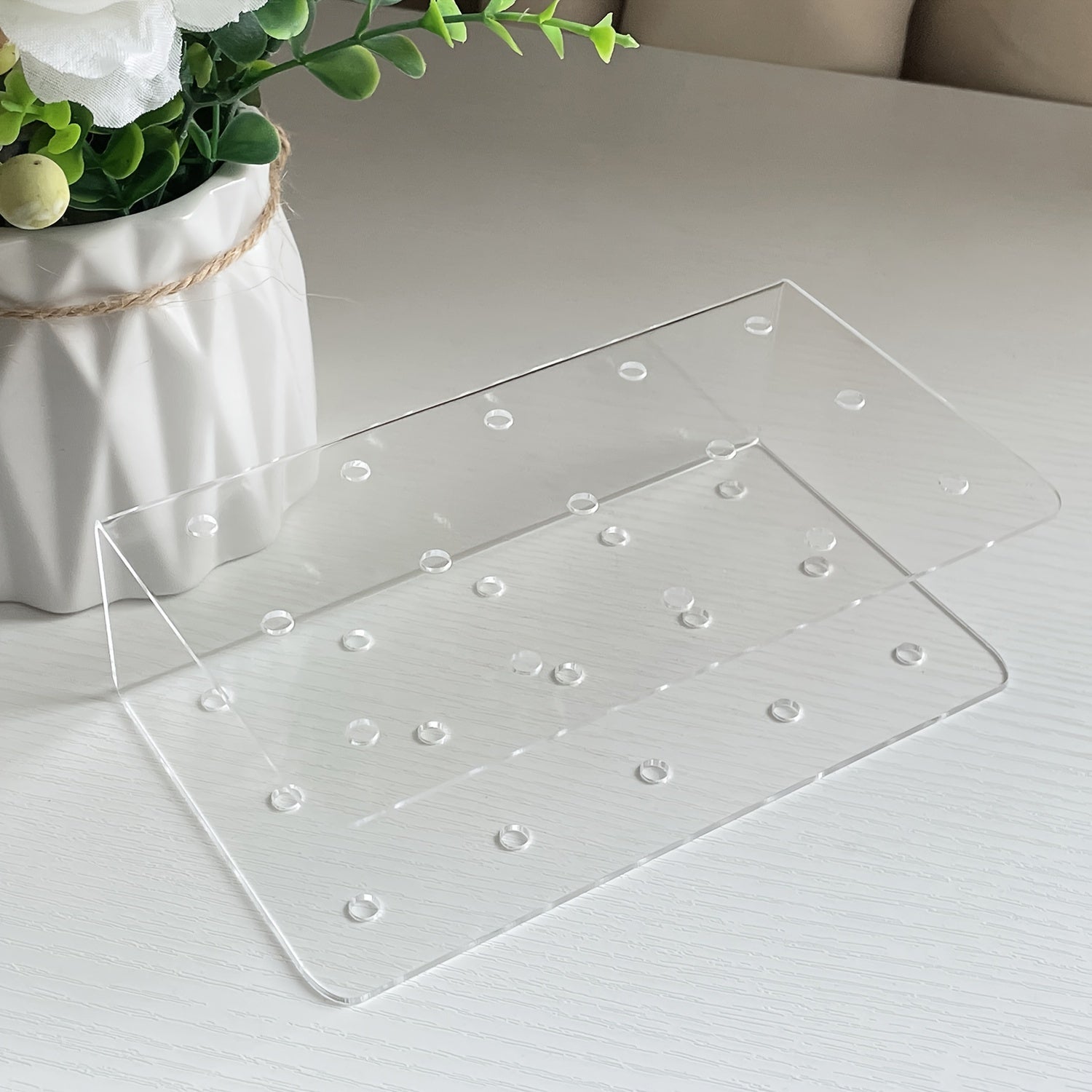 U-Shaped Clear Acrylic Lollipop Stand 15 Holes for Weddings Birthdays Parties