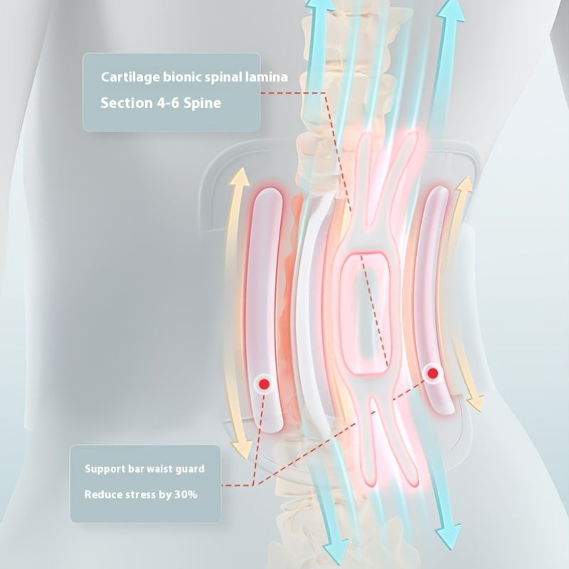 Dual Motor Back Massager with Adjustable Temperature USB Rechargeable Full Body Convertible