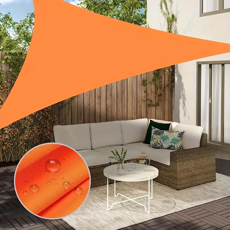 Outdoor Triangle Canopy Sunshade for Terrace Garden Yard Deck Foldable Rain Sun Protection