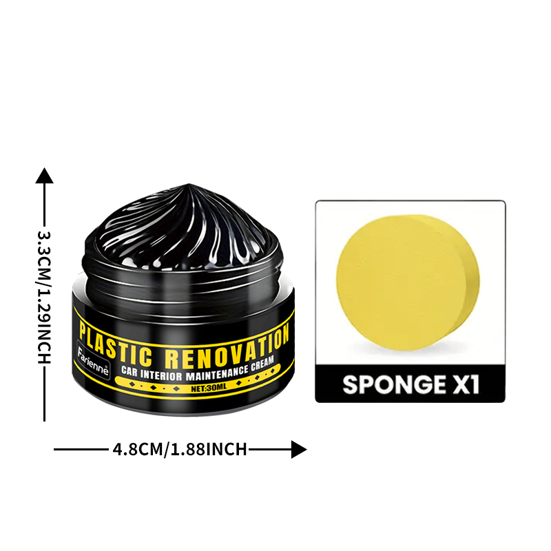 Avtomobil plastmassalarini ta'mirlash uchun pasta, ikki tomonlama qora rezina polish, bumpers va oynalar uchun
