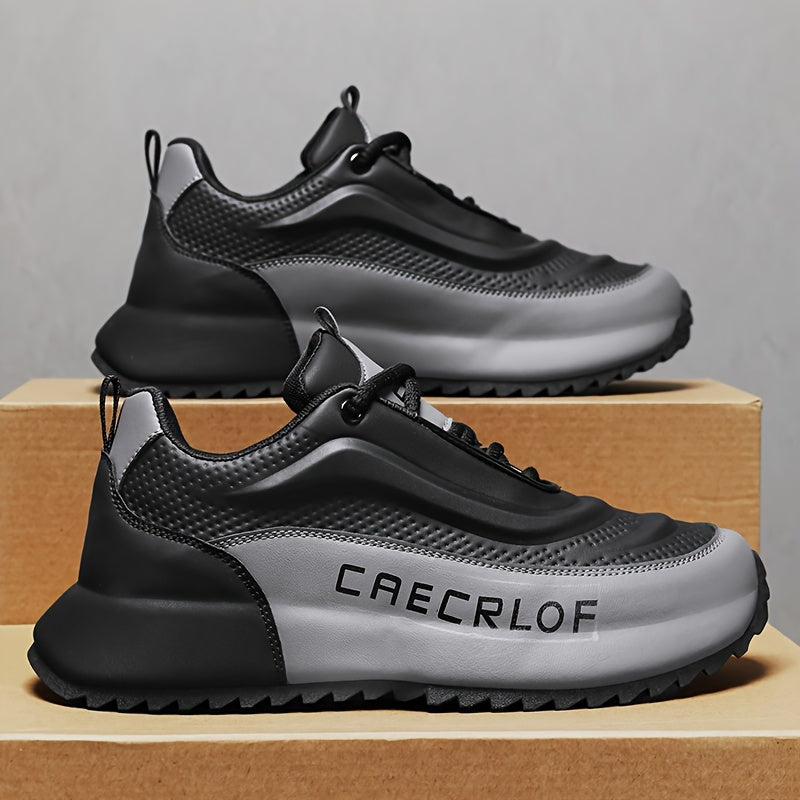 Men's Color Block Sneakers Lightweight Non-Slip Casual Shoes for Outdoor Activities