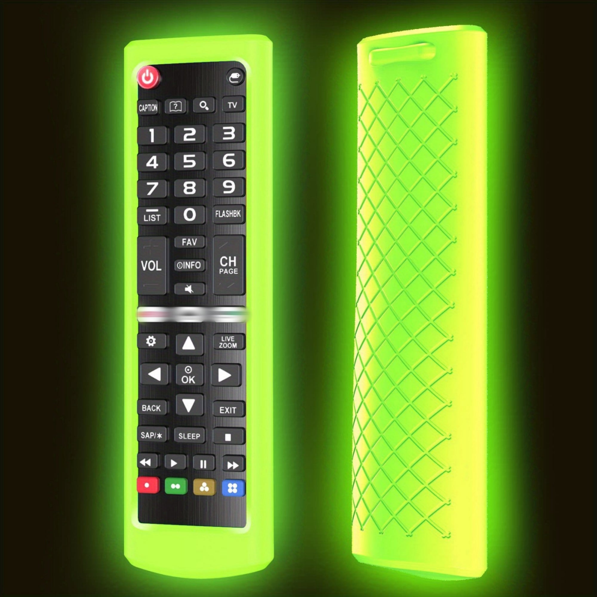 Silicone Remote Control Cover for Smart TV Remote Durable Non-Slip Easy to Install
