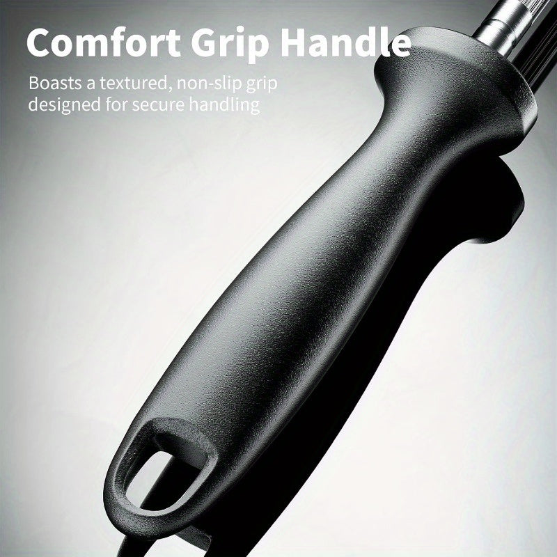 Ergonomik tutqich va osib qo'yish uchun teshiklari bilan karbon po'lat pichoqni silliqlash