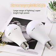 E27 LED Emergency Bulb Rechargeable 1200mAh Lithium Battery Hardwired Indoor High Brightness