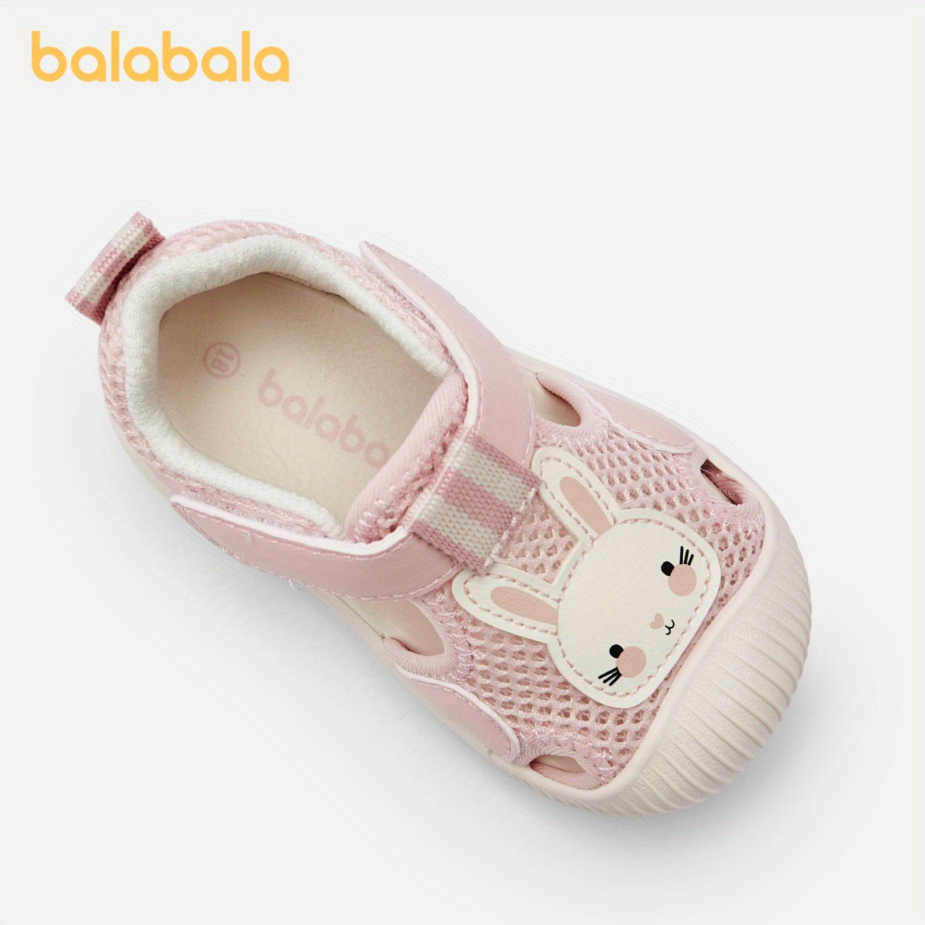 Toddler Girls Sandals with Bunny Theme Soft Rubber Sole Adjustable Strap Summer Beach Casual