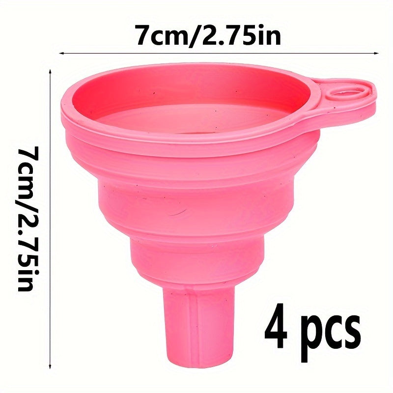 Универсальная силиконовая жидкая воронка с телескопической длинной горловиной для замены масла