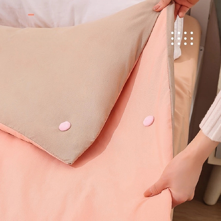 Set of 8 Duvet Clips with 1.98 cm Snap Fasteners and Detachable Buttons for Bedding Security