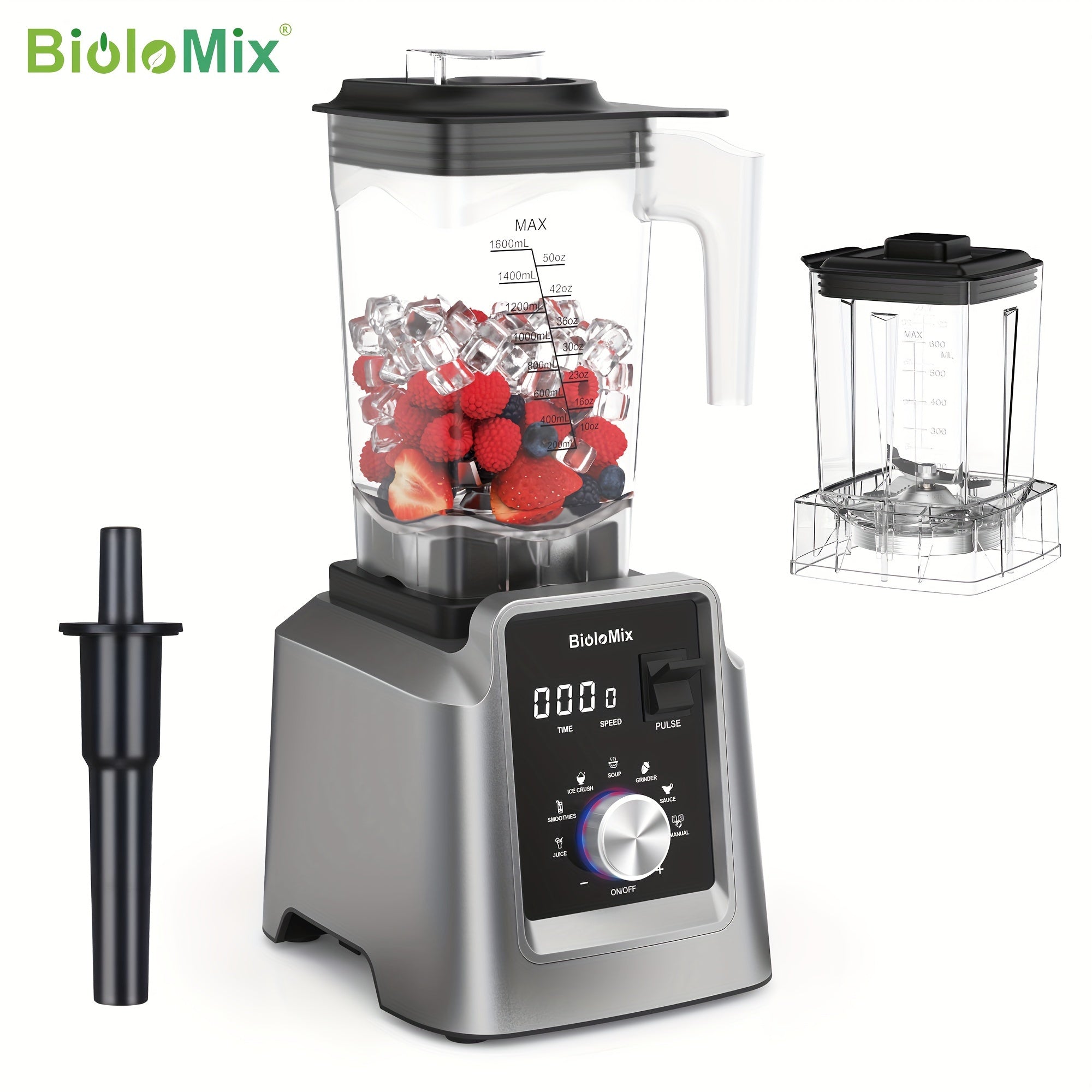 2200W Digital Commercial Blender Juicer Food Processor 2L BPA-Free Easy to Clean