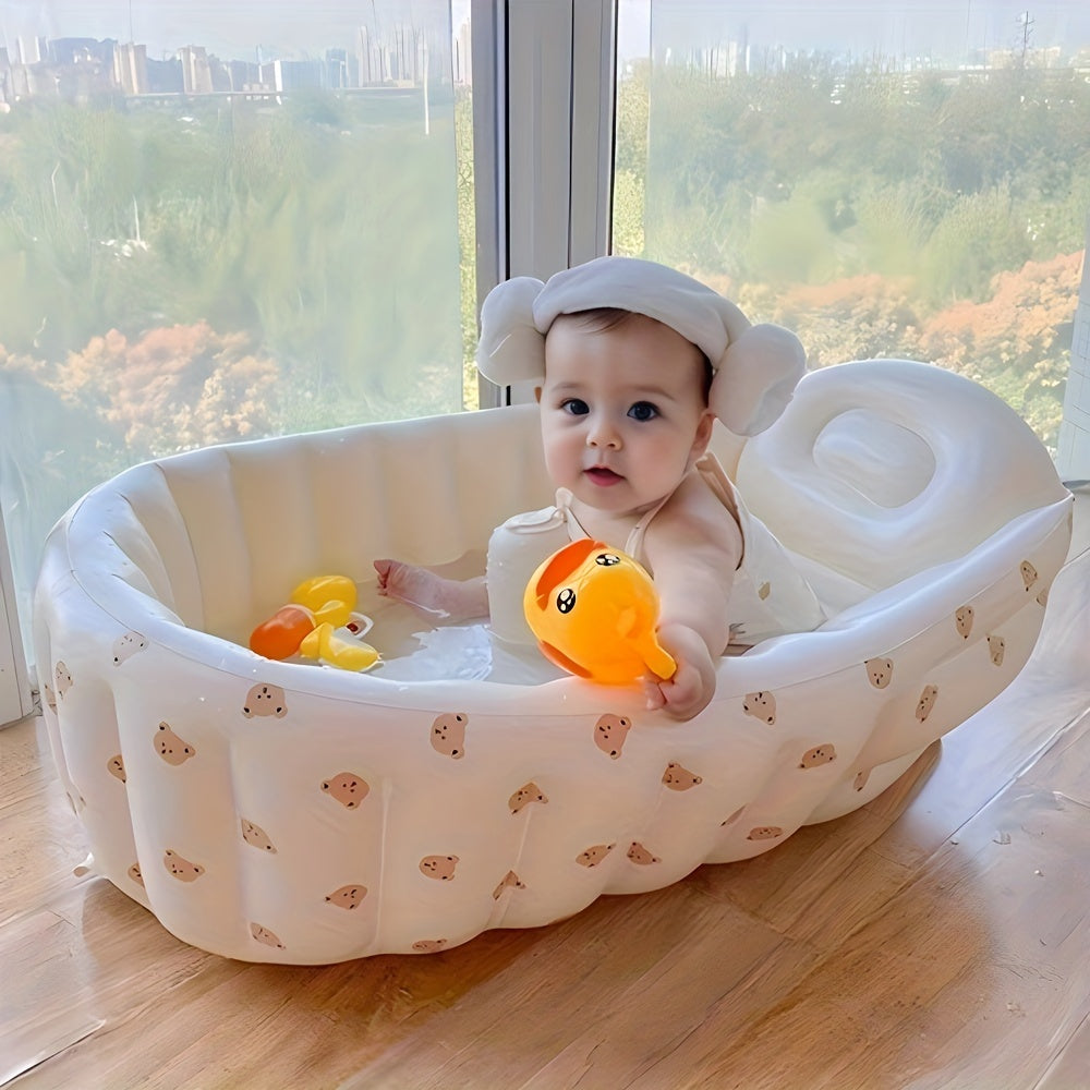 Inflatable Baby Bathtub for Newborns Travel and Outdoor Use