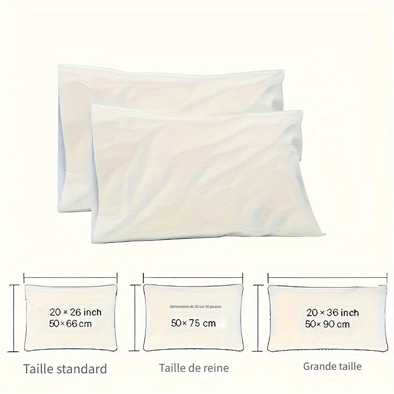 Soft Skin-Friendly Striped Satin Pillowcase with Flap Closure