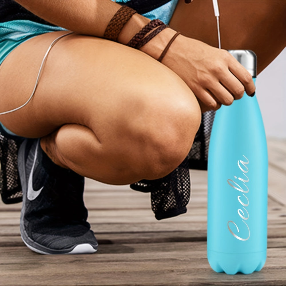 Personalized Stainless Steel Water Bottle with Sealed Lid and Insulation
