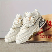 Men's Low-Top Skate Shoes Durable Non-Slip Casual Sneakers for All Seasons