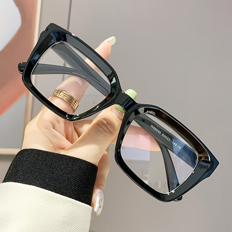 Square Optical Frame Glasses for Women Clear Lens Computer Spectacles