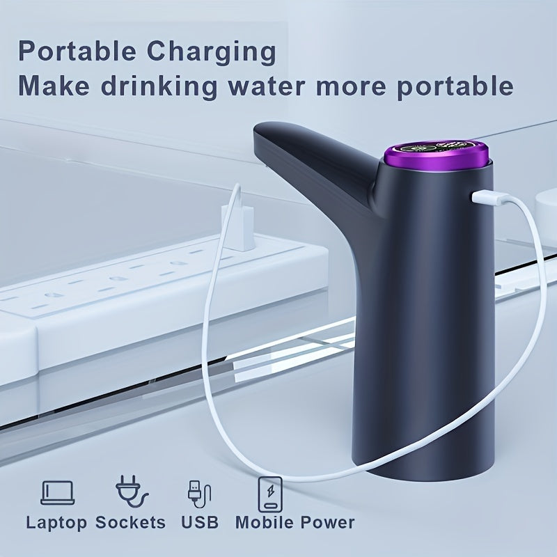 Bomba de agua recargable por USB portátil para hogar, oficina y dormitorio 5.68-18.93L