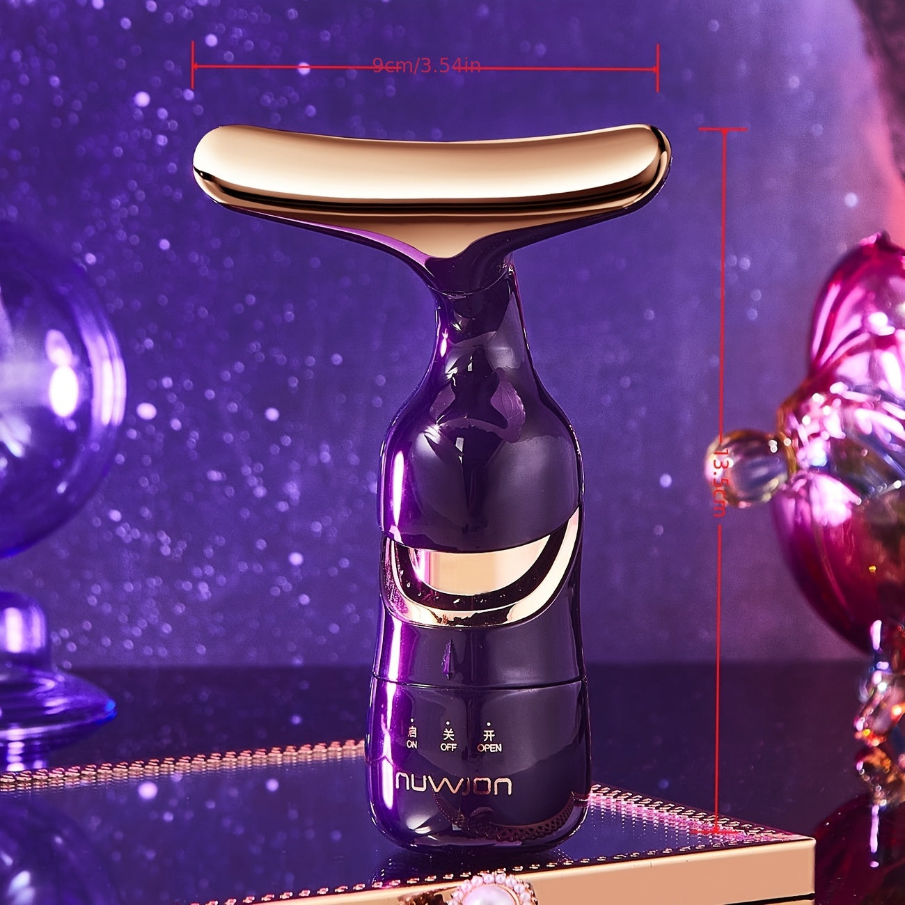 Yuz va ko'zlar uchun yuqori chastotali tebranishlarga ega yangi universal massaj mashinasi, terini parvarish qilish mahsulotlari bilan ishlatish uchun mo'ljallangan, ayollar uchun ideal sovg'a.