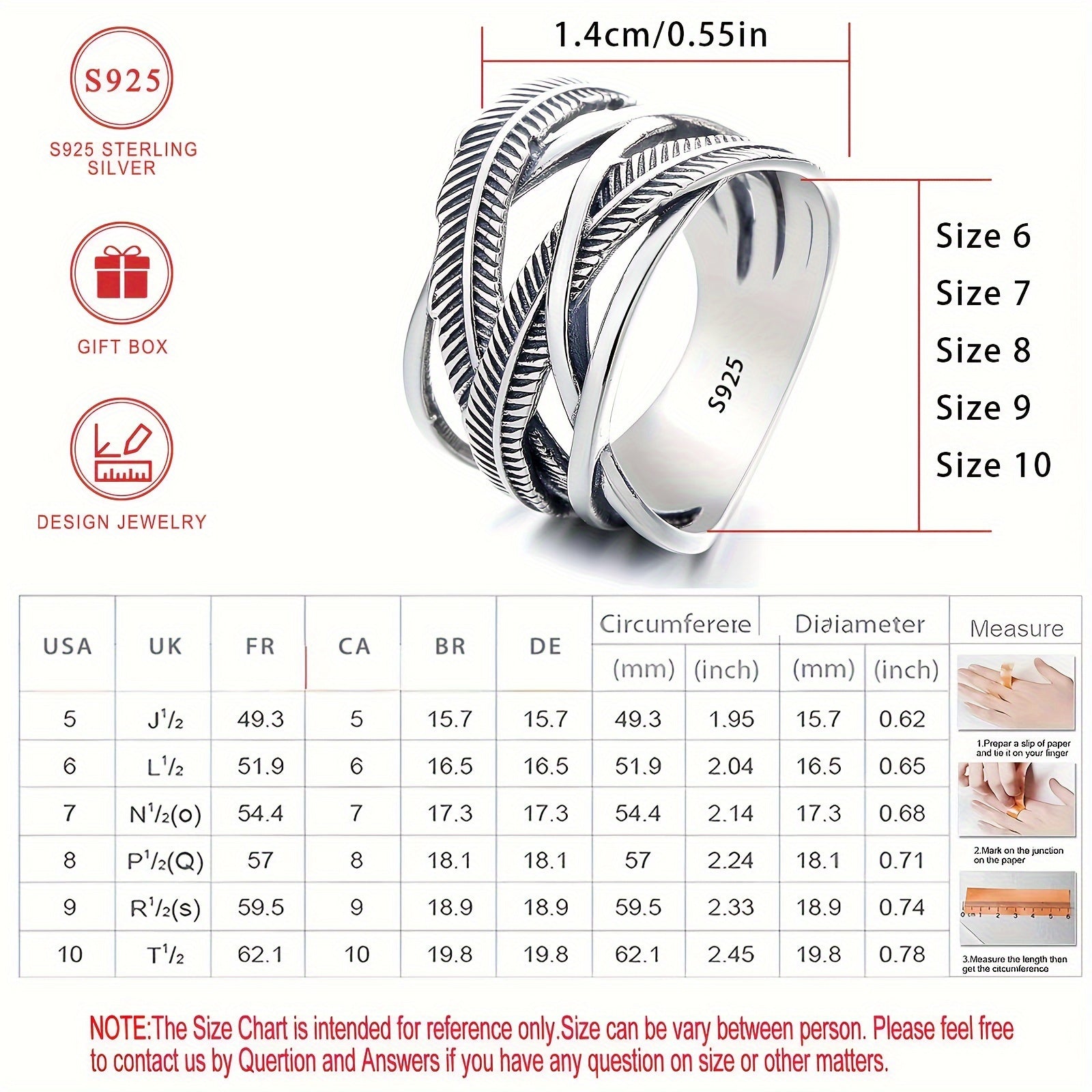 Кольцо из серебра 925 с пером, бесконечный крест, стиль хип-хоп, ювелирное украшение, подарок для повседневной носки