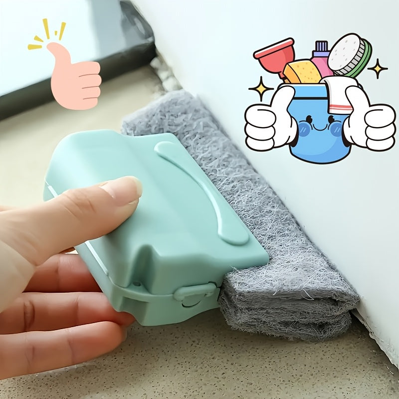 Cepillo de limpieza para ranuras de ventanas para alféizares, bordes y grietas