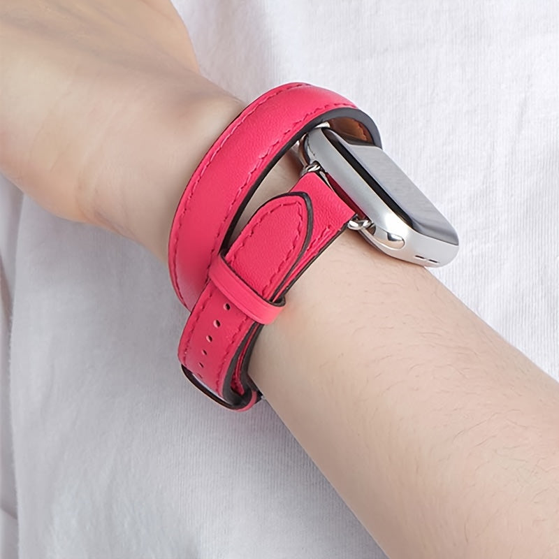 14-ta qismli ko'p rangli sun'iy charm smart soatlar uchun bantlar, iWatch Series SE/1-9 va Ultra bilan mos keladi, erkaklar va ayollar uchun mos keladigan ikki marta aylantiriladigan moslashuvchan.