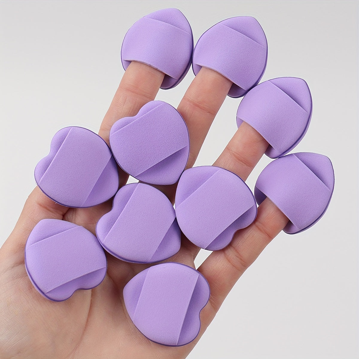 10/12 ta paketdagi makiyaj cho'tkasi, turli ranglar, jel asosini aralashtirish uchun asboblar