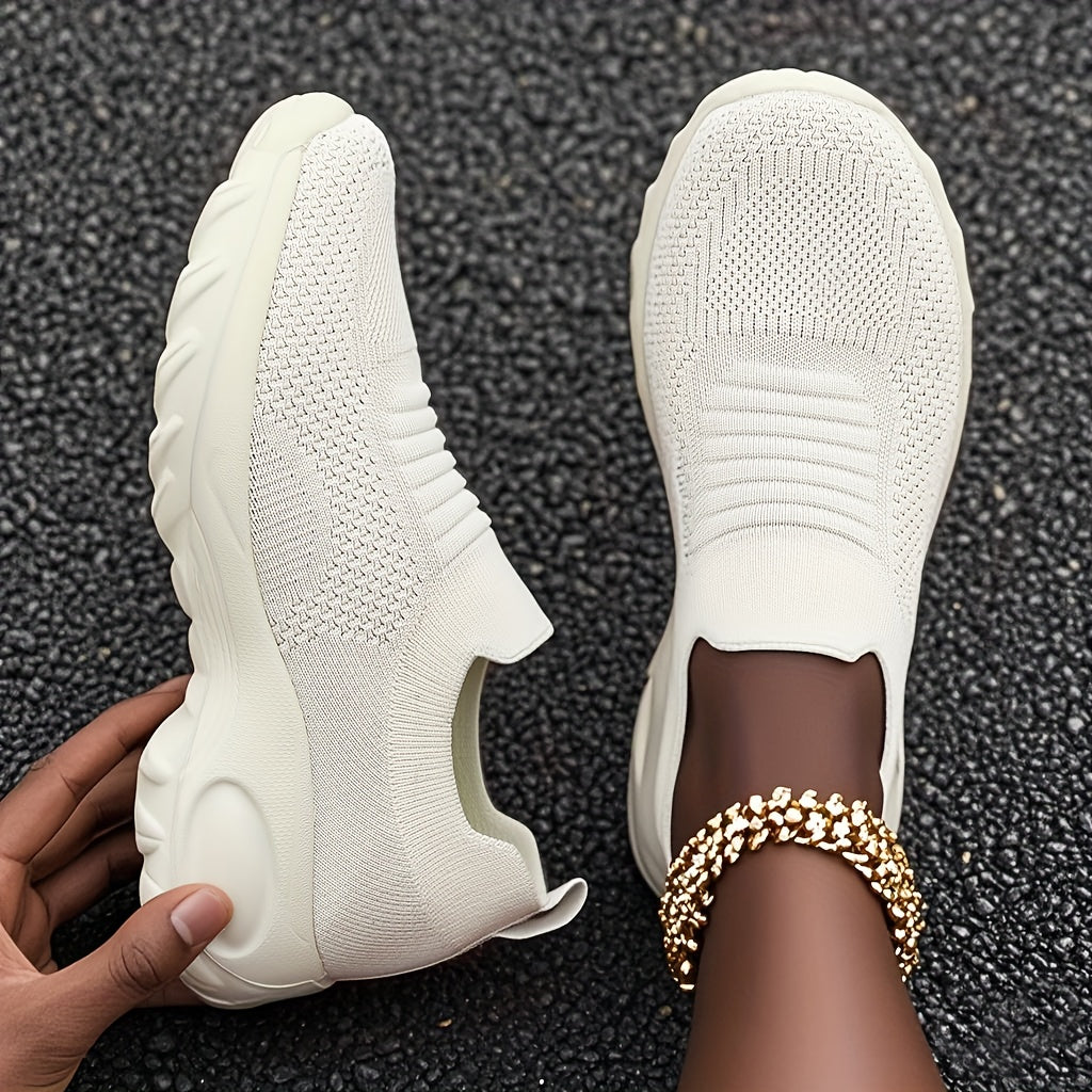 Women's Casual Slip-On Sneakers Breathable Mesh Lightweight All-Season