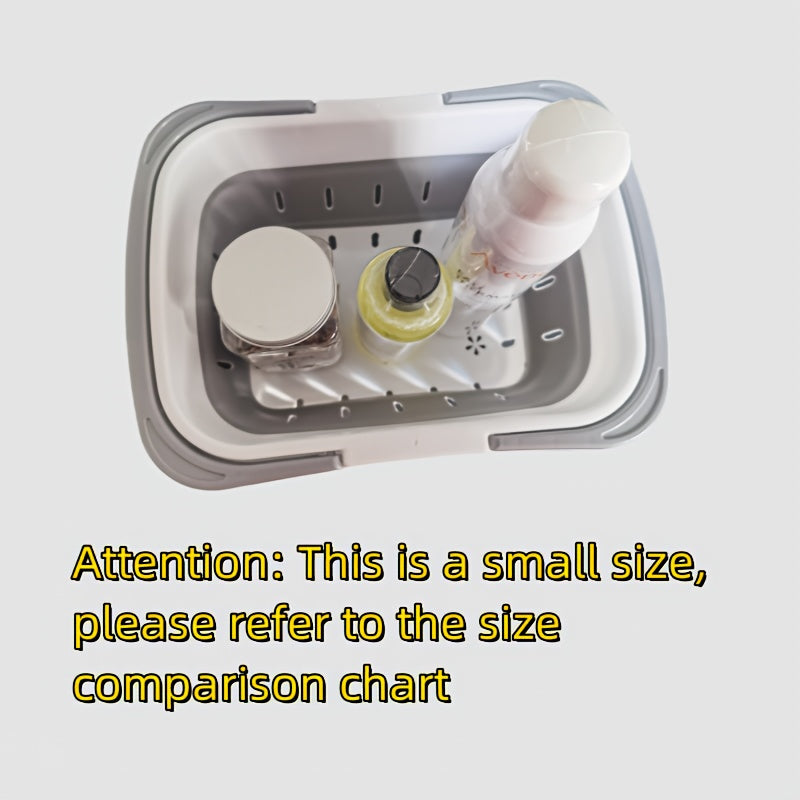 Cesto de ropa rectangular de plástico con asas para almacenamiento en baño y dormitorio