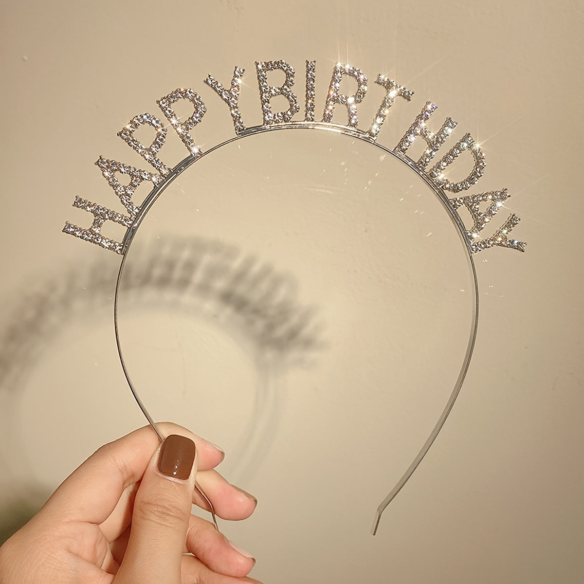 Party Headband for Birthdays, Photos, Events Rhinestones