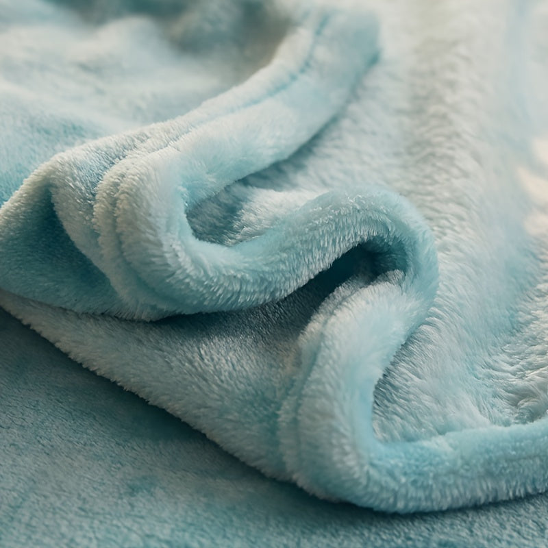 Manta de felpa coral doble cara, gruesa y cálida, para sofá, cama, sillón y viajes