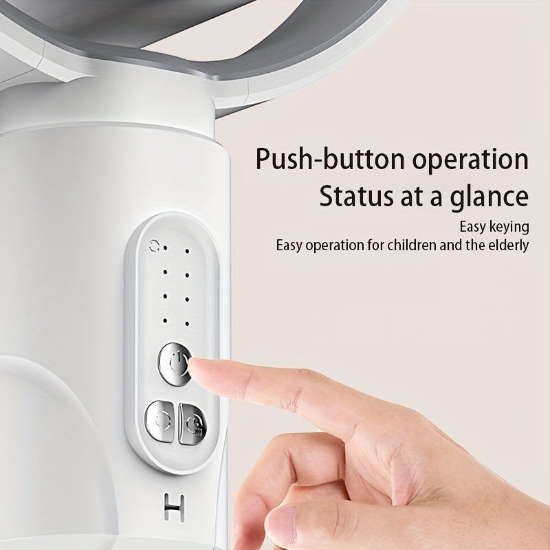 Three-in-One Shaking Head Floor Fan with Adjustable Heights for Home Dorm Outdoor