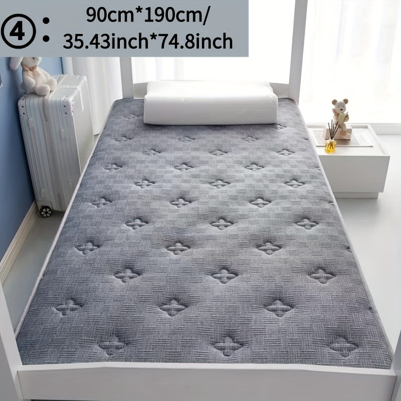 Foldable Mattress with Memory Foam Latex Layer Breathable Non-Slip Mat