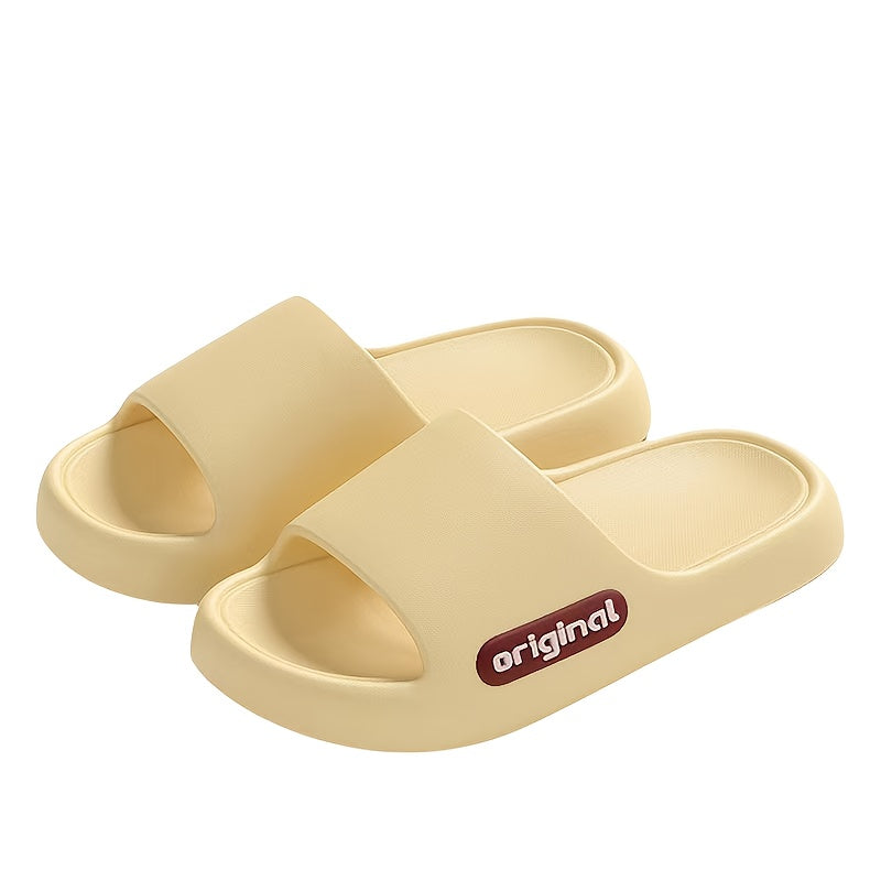 Women's Summer Indoor Outdoor Slippers EVA Non-Slip Casual Slide in Red Black