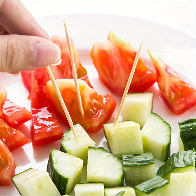 Double-Ended Bamboo Toothpicks Pack of 1000 Disposable Portable