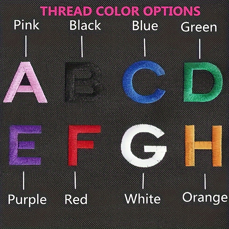 Personalized Embroidered Logo Patch with Custom Name for Clothing Jackets Hats Backpacks 10.16x2.54 cm