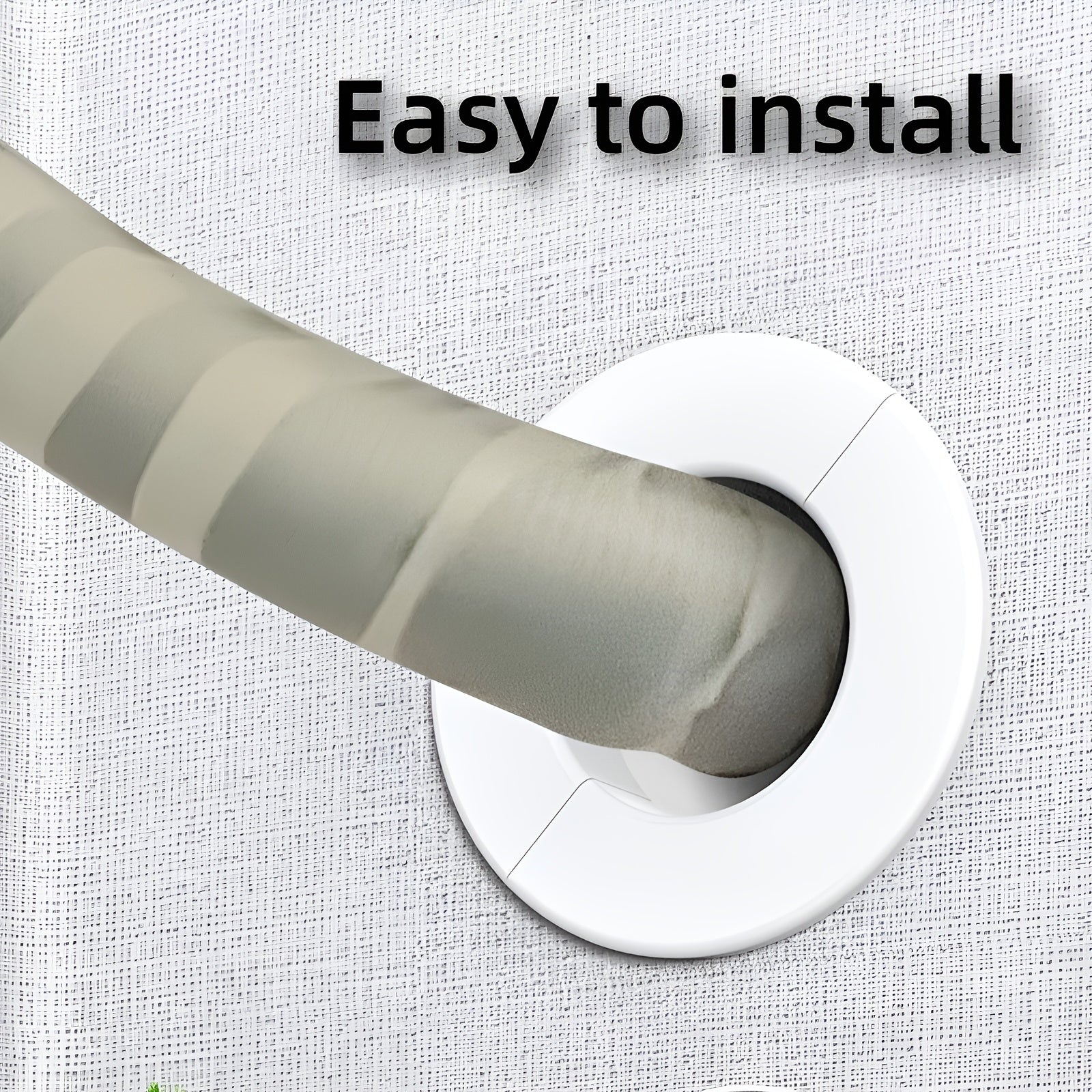 Plastic Wall Hole Cover for Air Conditioner Vent Indoor Outdoor Easy Install