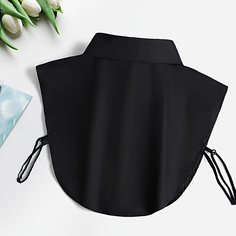 Polyester Knit Collar Attachment for Suits and Coats Stylish Gift Accessory