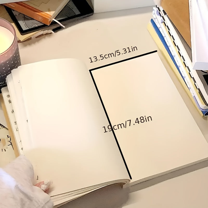 Black A5 Notebook with 368 Pages, Customizable Stickers, Fruit Scented Design