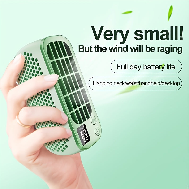 Portable Mini USB Fan with Adjustable Speeds, 1200mAh Battery, Touch Control