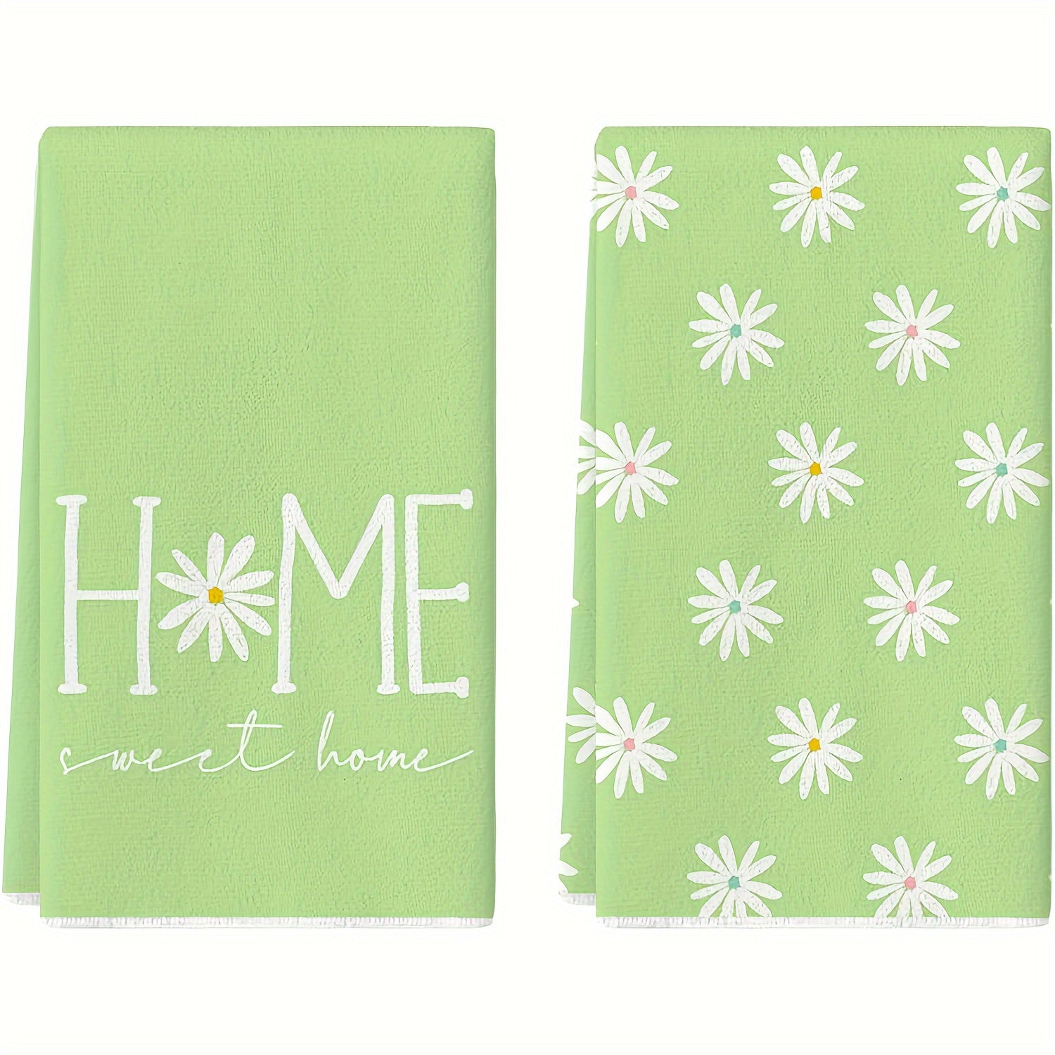 Set of 2 Summer Floral Kitchen Towels 45.72x71.12 cm for Wedding Decoration