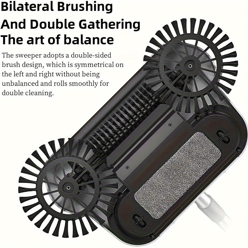 3-in-1 Broom and Dust Collector Set for Indoor Outdoor Cleaning Long Handle