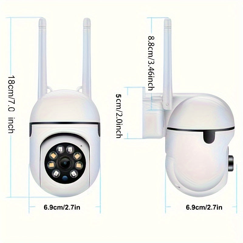 Wireless 1080P HD Security Camera for Pets with Color Night Vision 2-Way Audio Pan Tilt Zoom