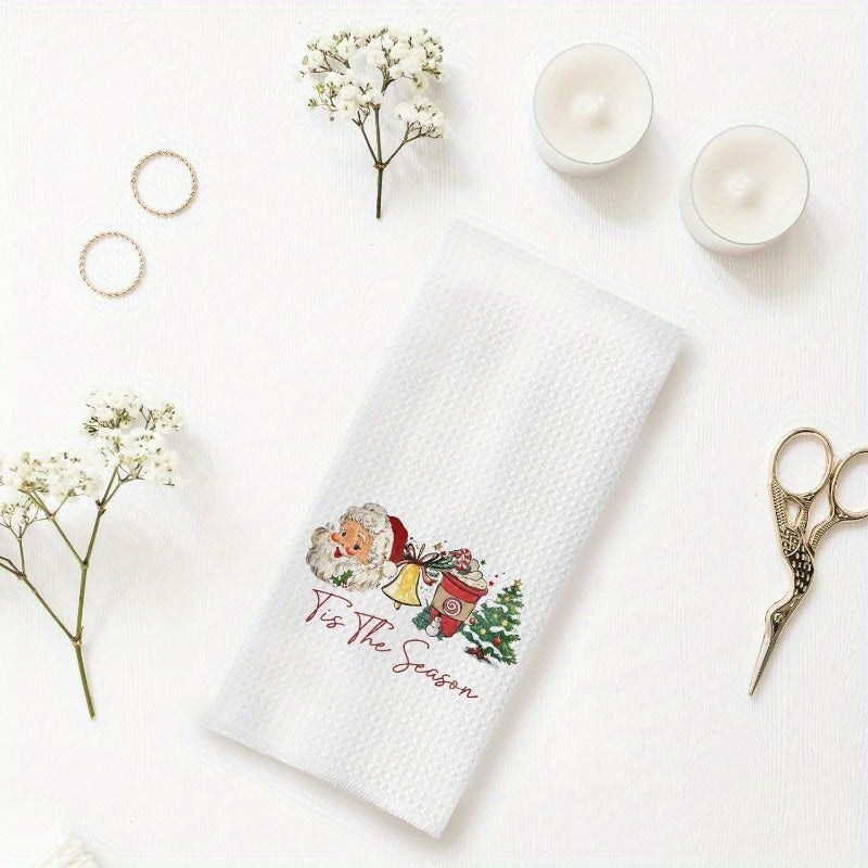 Festive Christmas Kitchen Towels Retro Holiday Tea Towels 45x66 cm