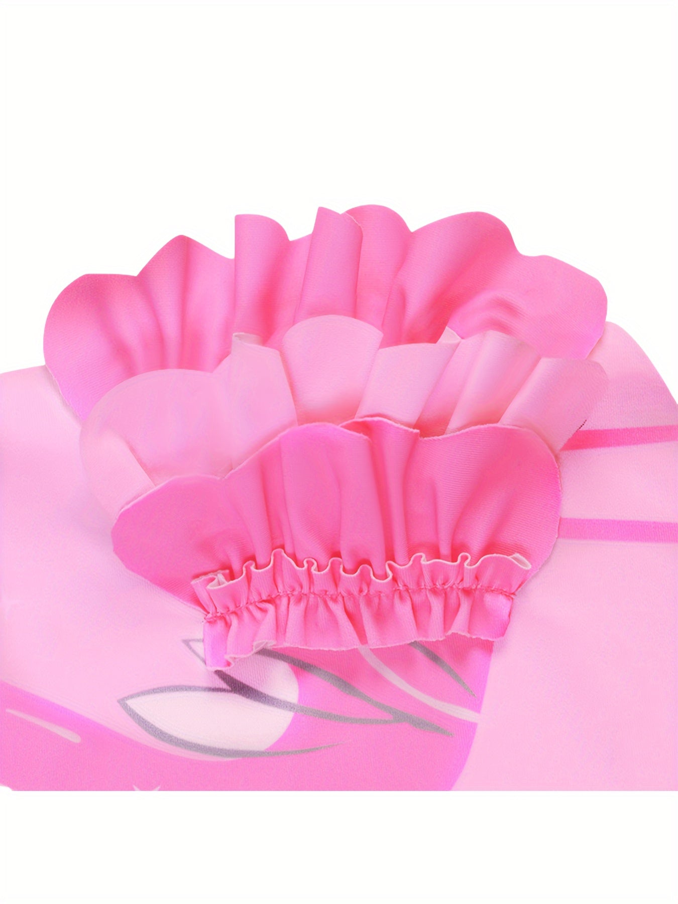 Kids' Pink Flamingo One-Piece Swimsuit Sun Protection Quick-Dry Polyester for Ages 12 and Under