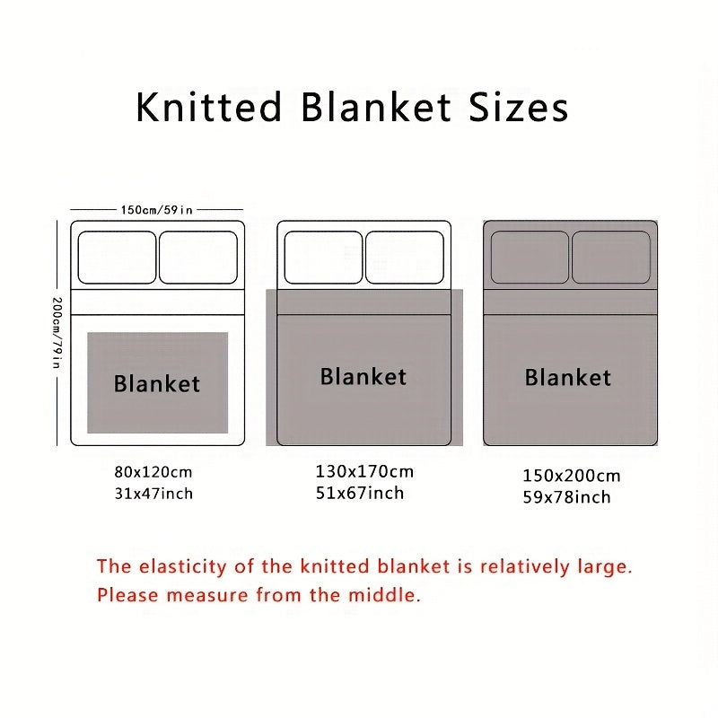 Bohemian Geometric Pattern Blanket with Tassels for Couch or Bed