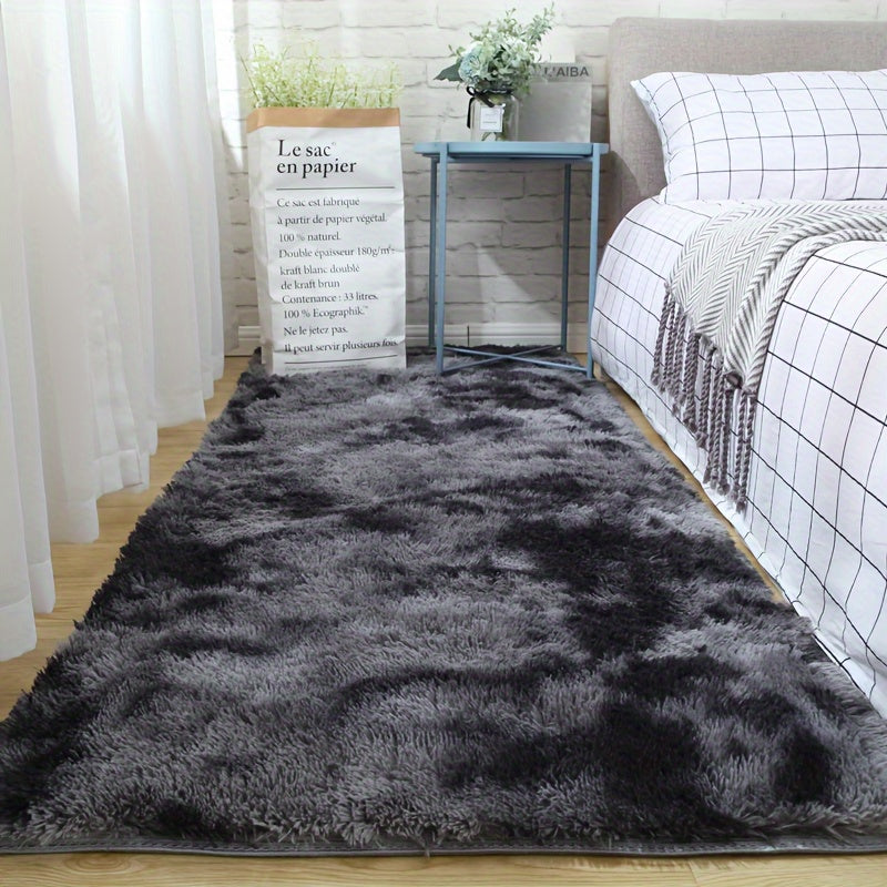 Long-Lasting Tie-Dye Area Rug with Non-Slip Backing, Easy to Clean