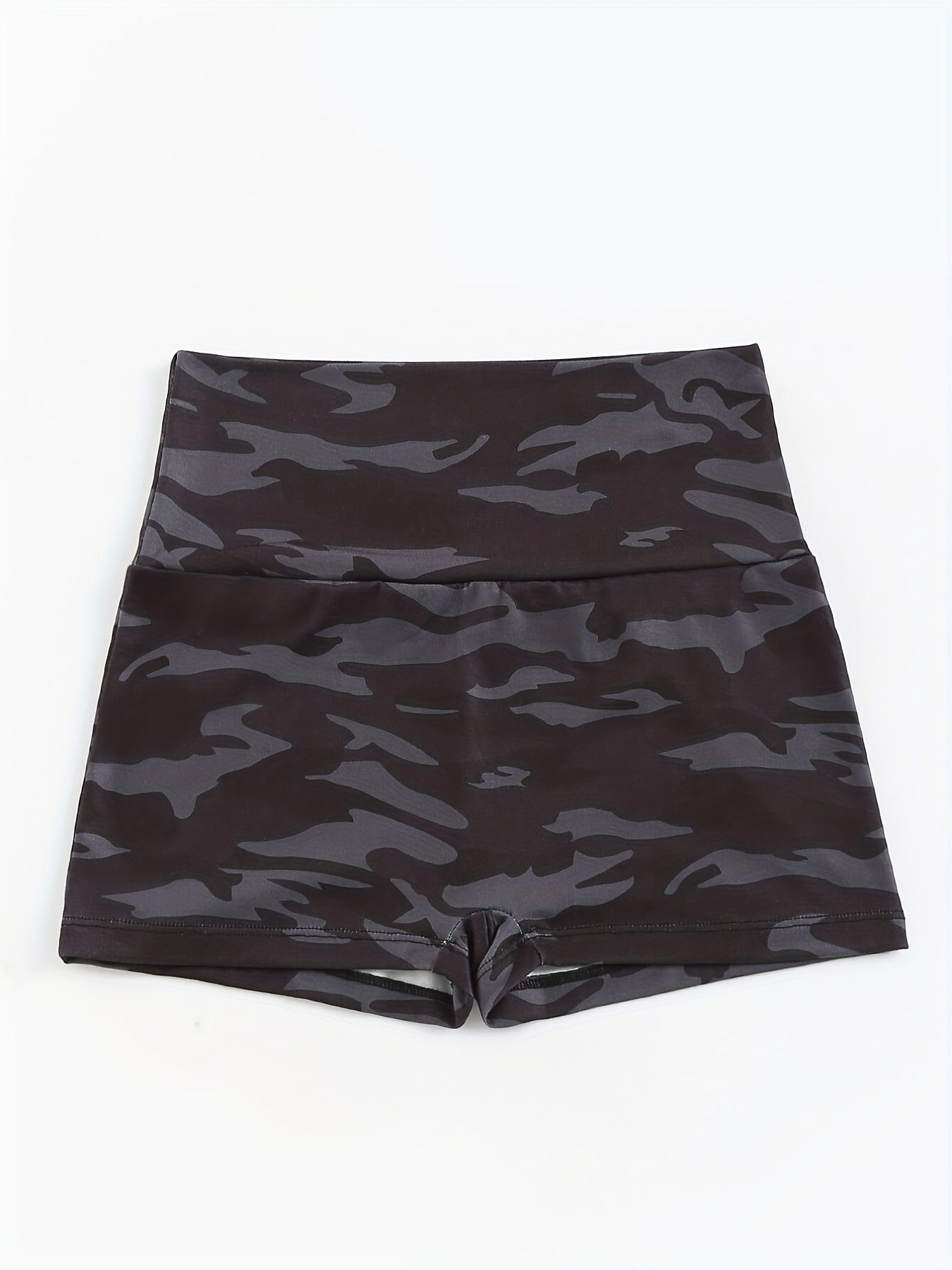 Women's Camouflage Lounge Bottoms with Elastic Waistband Sleepwear Shorts