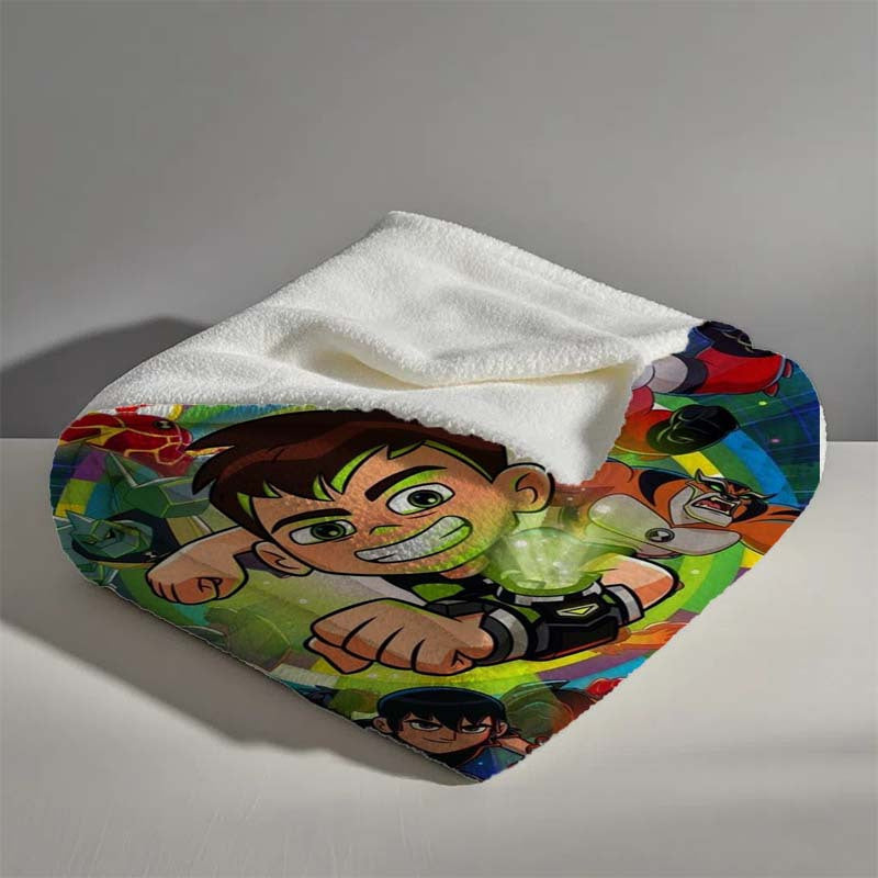 Cartoon Flannel Fleece Blanket for Kids and Adults Soft Lightweight Digital Print Bed Couch Beach Picnic