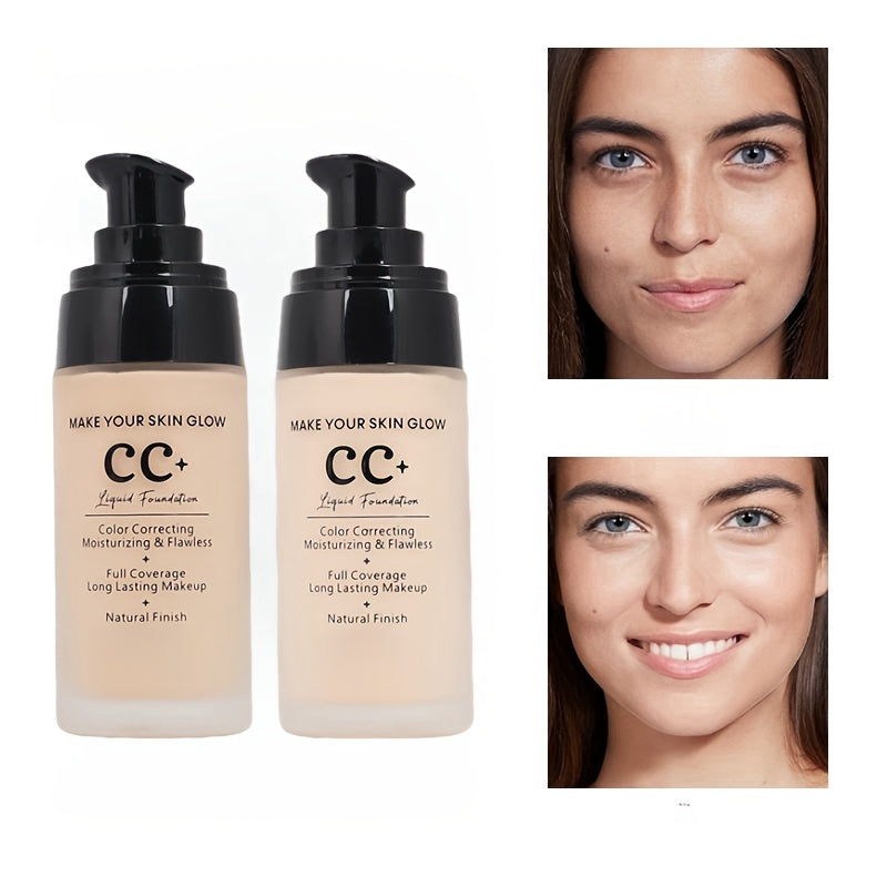 Full Coverage Waterproof Foundation Lotion for All Skin Types 45ml