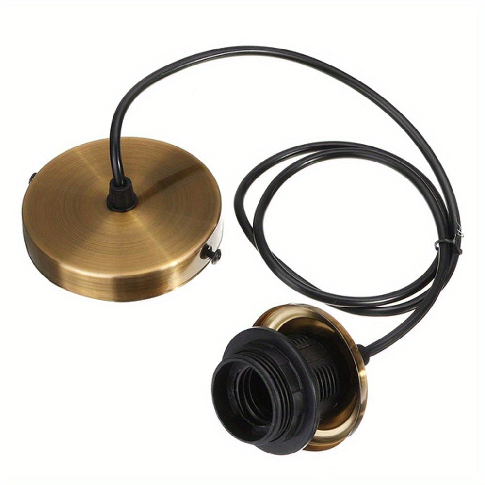 Adjustable Height Metal Pendant Light Kit Compatible with E26 Bulbs No Electricity Needed Wall Lamp Accessory