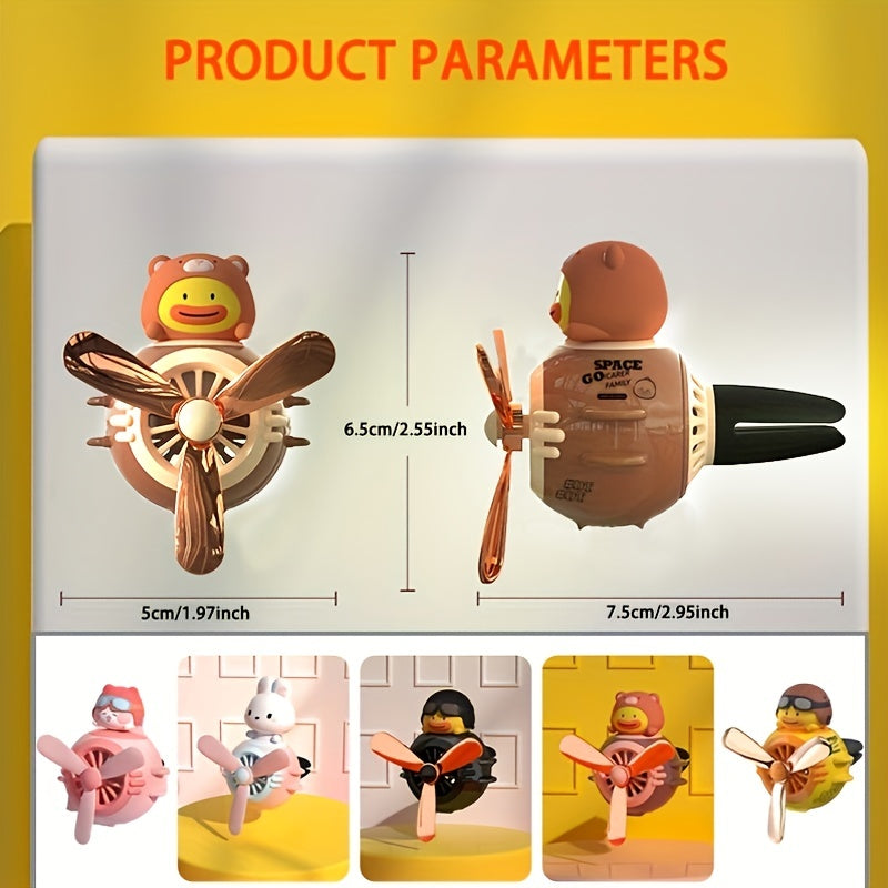 Car Air Conditioner Air Outlet Magnet Decor Cartoon Doll Aromatherapy Slices